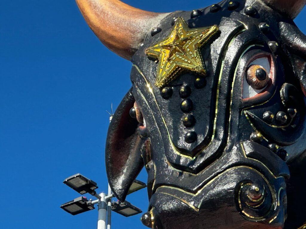 Boi Estrela, elemento de alegoria da Chegou O Que Faltava em 2025.