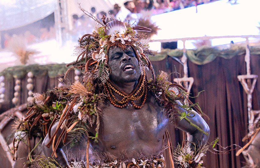 Comissão de frente da Chegou O Que Faltava no Carnaval de Vitória 2025