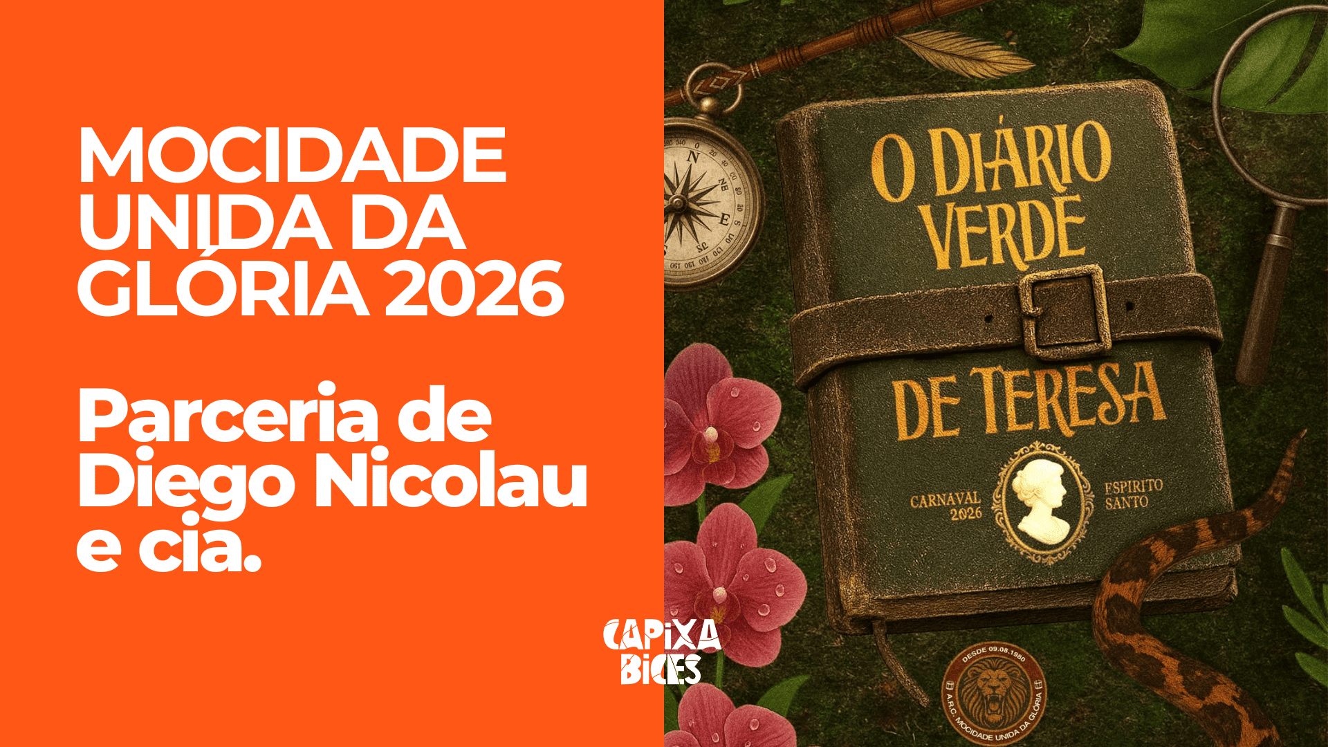 Mocidade Unida da Glória 2026: Samba da parceria de Diego Nicolau e cia.