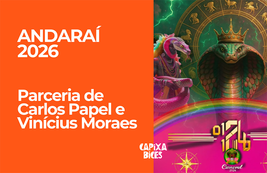 Andaraí 2026: Samba da parceria de Carlos Papel e Vinícius Moraes