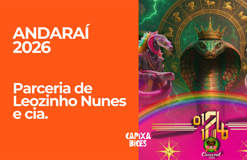 Andaraí 2026: Samba da parceria de Leozinho Nunes cia.