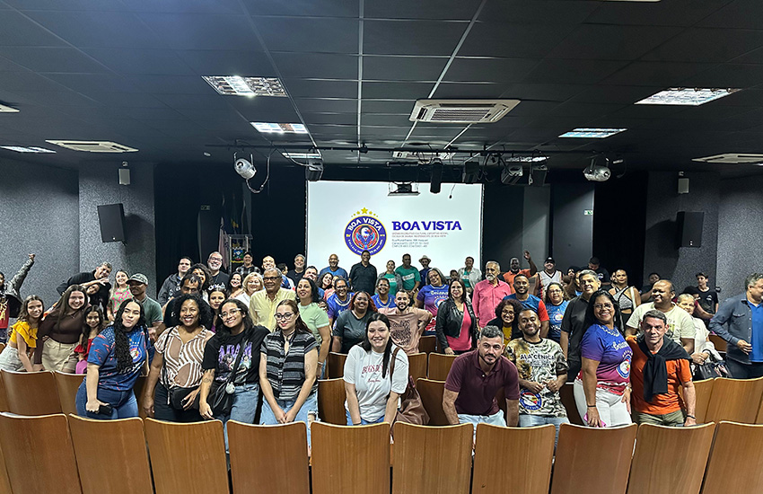 Público presente na apresentação da nova identidade visual da Boa Vista, no Centro Cultural Frei Civitella em Cariacica