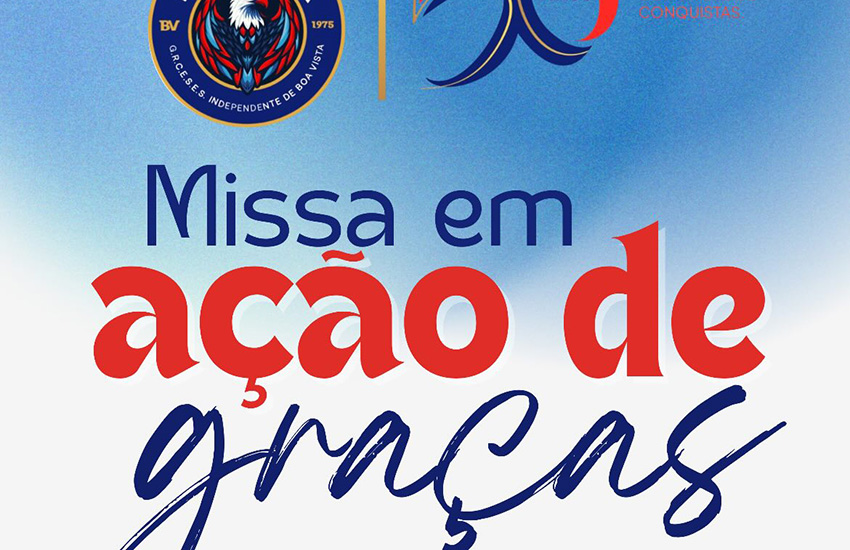 Boa Vista realiza missa em ação de graças pelo cinquentenário nesta terça