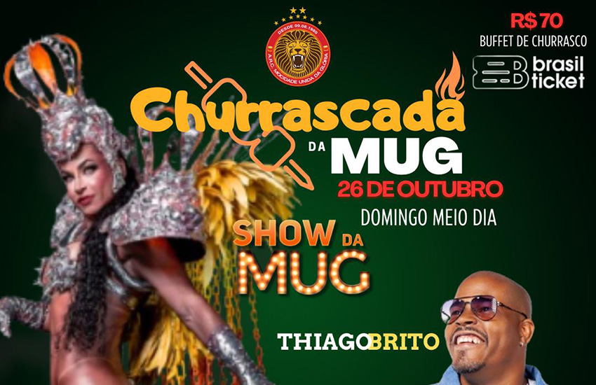 Churrascada da MUG, neste domingo, 26 de outubro