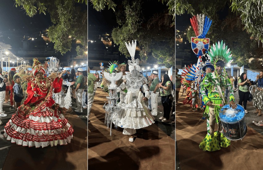 Protótipos das fantasias do Pega no Samba para o Carnaval de Vitória 2026