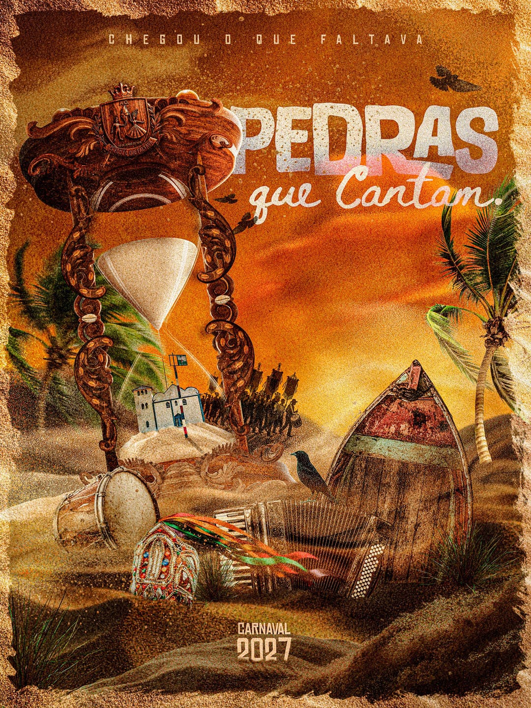 “Pedras que cantam” é o enredo da Chegou O Que Faltava para o Carnaval de Vitória 2027