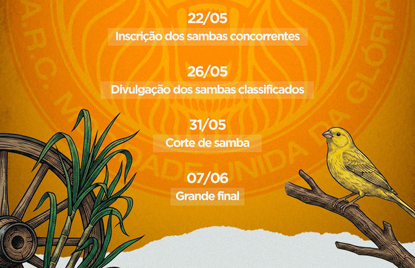 Final de samba-enredo da MUG acontece no dia 7 de junho com novo formato de disputa